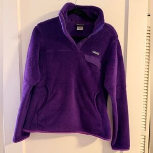 Patagonia Purple Fleece Jacket Size M